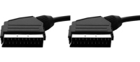 Tecline 10m Scart - Scart SCART-kabel SCART (21-pin) Zwart