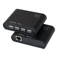 LogiLink UA0230 interface hub USB 2.0 480 Mbit/s Zwart