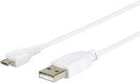 eSTUFF 2.0m USB - Micro USB USB-kabel 2 m USB 2.0 USB A Micro-USB A Wit