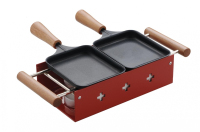 TTM 100.024 Raclette Grill 2 Person(en) Schwarz, Rot