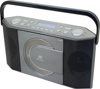 Soundmaster RCD1770AN sistema estéreo portátil Analógico y digital DAB+, FM, PLL Negro, Plata Reproducción MP3