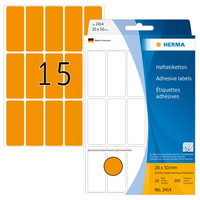 HERMA 2414 etiqueta autoadhesiva Rectángulo redondeado Naranja 360 pieza(s)