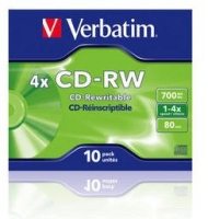 Verbatim CD-RW 4x 700 Mo 10 pièce(s)