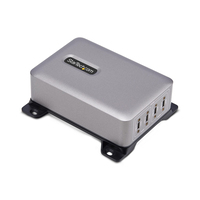 StarTech.com 4-Port Multi-Device USB-C Oplader, Totaal 240W, Single Port 140W EPR, PD 3.1, Poorten met Schroefvergrendeling, Ideaal voor Vergaderzalen, Incl Montagebeugel