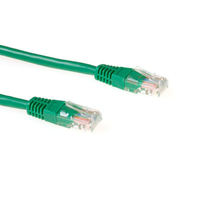 ACT Groene 0,5 meter U/UTP CAT5E patchkabel met RJ45 connectoren