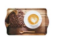 Kesper Serviertablett Coffee Cup 48x30x3,5 cm