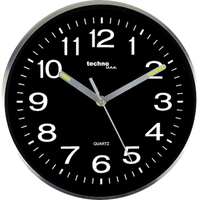 Technoline WT 7620 wall/table clock Wand Quartz clock Rund Schwarz, Silber