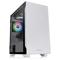 Thermaltake S100 Tempered Glass Snow Edition Micro Tower Weiß