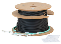EFB Elektronik O8303L140OM4 InfiniBand/fibre optic cable 140 m 4x LC U-DQ(ZN) BH OM4 Black