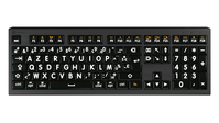 Logickeyboard LKB-LPWB-A2M-FR Tastatur Universal USB AZERTY Französisch Schwarz