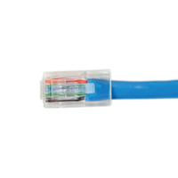 Videk Unbooted Cat6 UTP RJ45 to RJ45 Patch Cable Blue 1Mtr