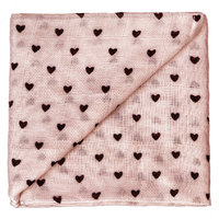 ZEWI bébé-jou 11038_72 Bettdecke für Babys Schwarz, Pink 60 x 60 cm Junge/Mädchen