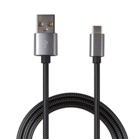 2GO 795812 câble USB 1 m USB 3.2 Gen 1 (3.1 Gen 1) USB B USB C Gris