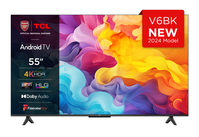 TCL 55V6BK TV 139.7 cm (55") 4K Ultra HD Smart TV Wi-Fi Titanium 270 cd/m²
