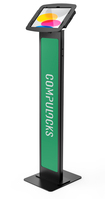 Compulocks iPad 10.9" 10th Gen Space Enclosure Brandable Floor Stand Black