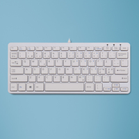 R-Go Tools Compact R-Go toetsenbord, QWERTY (ND), bedraad, wit