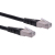 ROLINE Cat6, 0.3m kabel sieciowy Czarny 0,3 m S/FTP (S-STP)
