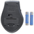 Manhattan Curve Wireless Maus, USB, optisch, fünf Tasten plus Mausrad, 1600 dpi, schwarz