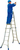 Krause 133960 ladder Trapladder Aluminium