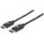 Manhattan USB 2.0 Typ C-Kabel, Typ C-Stecker auf Typ C-Stecker, 480 Mbit/s, 3 m, schwarz