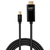 Lindy 40911 video kabel adapter 1 m Mini DisplayPort HDMI Type A (Standaard) Zwart