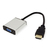 ROLINE 12.99.3119 adaptador de cable de vídeo 0,15 m HDMI tipo A (Estándar) VGA (D-Sub) + 3,5mm Negro, Plata