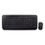 V7 CKW300FR Full Size/Palm Rest French AZERTY - Black, Professional Wireless Keyboard and Mouse Combo - FR, Multimedia Keyboard