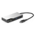 ALOGIC UCFUPRGE-SGR notebook dock & poortreplicator USB 3.2 Gen 1 (3.1 Gen 1) Type-C Zwart, Zilver