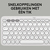 Logitech Pebble 2 Combo toetsenbord Inclusief muis Universeel RF-draadloos + Bluetooth QWERTY US International Wit