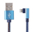 Gembird CC-USB2J-AMLML-1M-BL câble Lightning Noir, Bleu