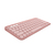 Logitech Pebble Keys 2 K380s klawiatura RF Wireless + Bluetooth QWERTY Amerykański międzynarodowy Różowy