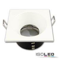 Article picture 1 - Recessed spotlight GU10/MR16 :: square :: white :: with glass lens