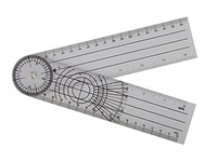 Winkelmesser Leniar Goniometer 20cm lang transparent
