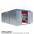 FLADAFI® Materialcontainer MC 1360 verzinkt - mit extrabreiter 2-flügeliger Tür, Holzfußboden