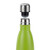 Relaxdays Trinkflasche Edelstahl, auslaufsicher, für Kalt- und Heißgetränke, Vakuum Isolierflasche 500 ml, Outdoor, grün