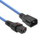 ACT Cable de conexión 230V C13 bloqueable - C14 Azul 3,00 m