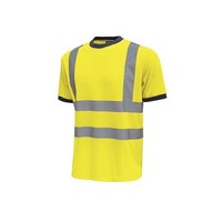 EC - T-Shirt alta visibilità Glitter U-Power cotone-poliestere giallo fluo - Taglia XL - HL197YF GLITTER XL