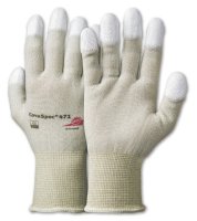 KCL 471 CovaSpec®Gr. 10 ESD-Handschuh PU/PA/Carbon Strickbund, beige fingerkuppe