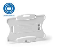 Durable Blue Angel Certified ID Badge Holder for 1 Badge Portrait or Landscape Format Grey (Pack 10) - 898810