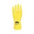 Shield Rubber Household Gloves 0.33mm 30cm Pairs Yellow (Pack of 12) GR03Y12