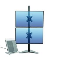 Fellowes Pro Series Free Standing Dual Vertical Monitor Arm 8044001