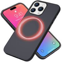 NALIA MagPower Liquid Silicone Cover compatible with iPhone 15 Pro Max Case [compatible with MagSafe], Easy Clean Function Anti-Fingerprint Non-Slip Magnetic Phonecase, Slim Smo...
