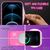 NALIA Neon Glitter Cover con Cordino compatibile con iPhone 12 / iPhone 12 Pro Custodia, Trasparente Brillantini Silicone Case & Girocollo, Traslucido Bling Copertura Skin Rosa ...