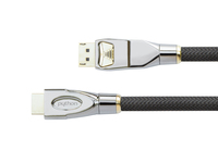 Anschlusskabel DisplayPort 1.2 an HDMI 2.0, 4K2K / UHD, 24K vergoldete Kontakte, OFC, Nylongeflecht