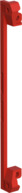 Leiterplattenhalter zur Befestigung der Leiterkarte/Frontplatte, Kunststoff, rot