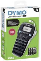 DYMO Labelmanager 160 Value Pack Feliratozó készülék Alkalmas feliratozó szalag: D1 12 mm, 9 mm, 6 mm