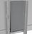 Device Panel XL for AV Cart - Black Grey H708-BG, Steel, Grey TV-Halterungen