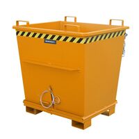 Conical hinged bottom skip