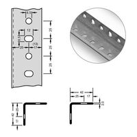 Angled steel profile for modular system