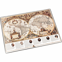 Schreibunterlage 40x53cm Landkarte Welt antik